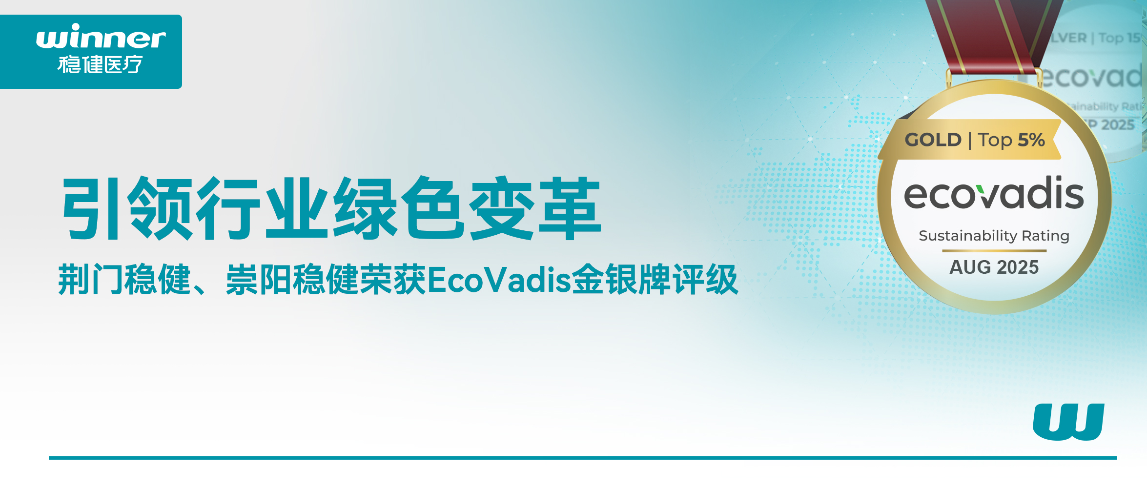 引领行业绿色变革，荣获EcoVadis金银牌评级